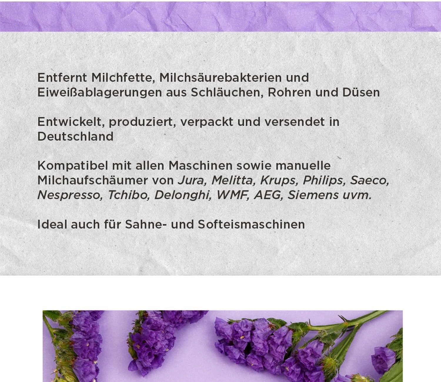 Kare MSR1000 Milchsystem-Reiniger (1 Liter 1000 ml (1 Flasche) Schonend - Effektiv - Phosphatfrei, 100% Made in Germany)