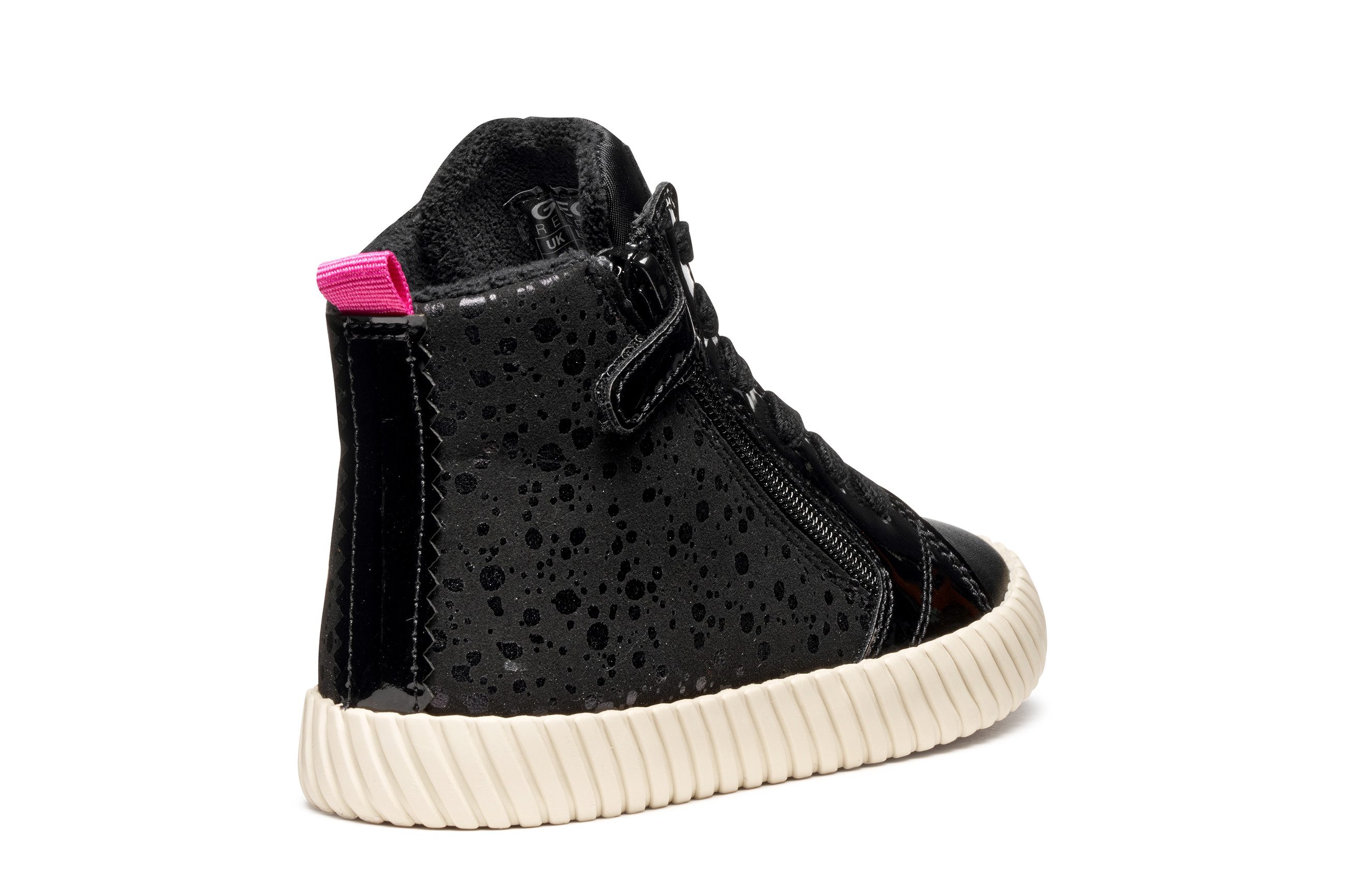 Geox J MIRROLESS GIRL Sneaker Schnürboots mit Warmfutter, Größenschablone zum Download