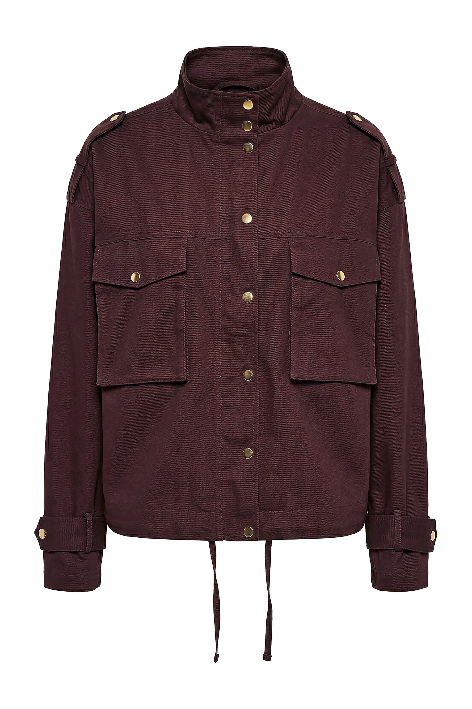 Studio Untold Sommerjacke Utility-Jacke oversized große Taschen Stehkragen günstig online kaufen