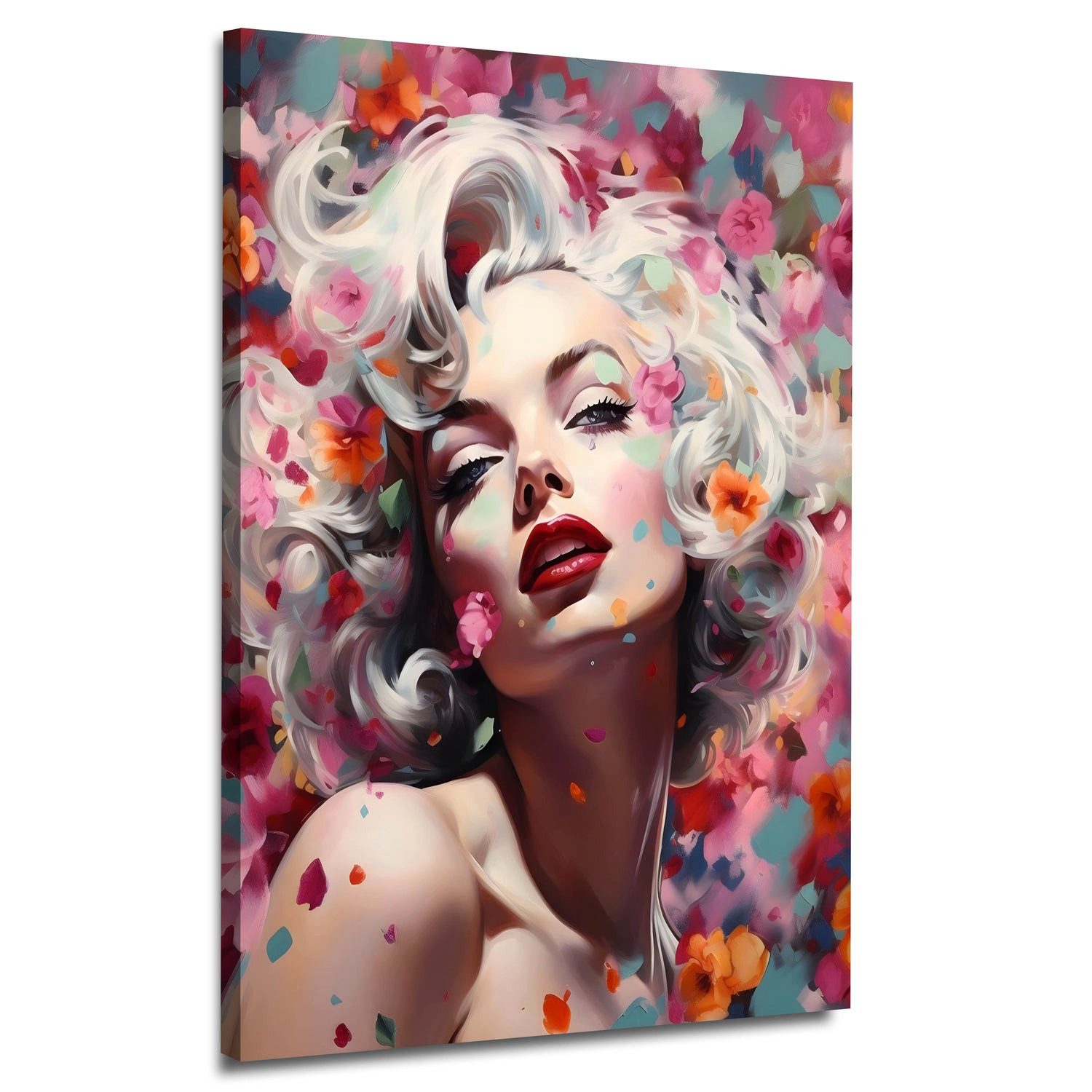 Artedinoi Leinwandbild Marilyn abstrakt Style Leinwandbild Wandbild Kunstdruck XL Deko, Marilyn Monroe, abstrakt