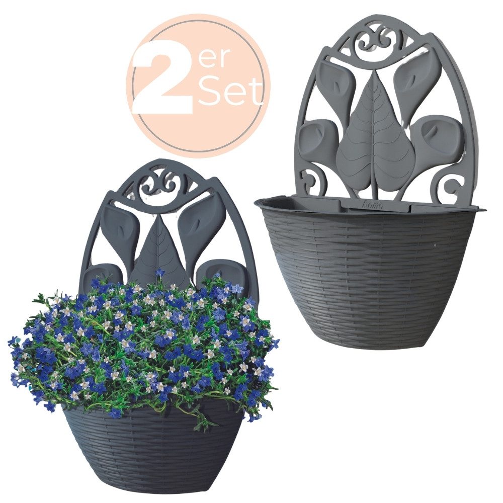 GarPet Blumentopf 2x Blumentopf Wand Blumen günstig online kaufen