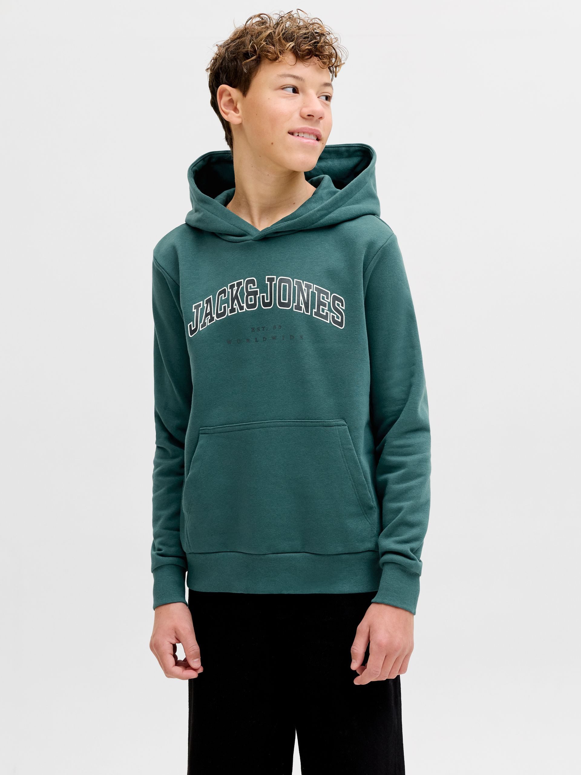 Jack & Jones Junior Sweatshirt JJECALEB VARSITY SWEAT HOOD JNR