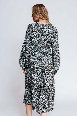 Zhrill Blusenkleid mit Leo-Print