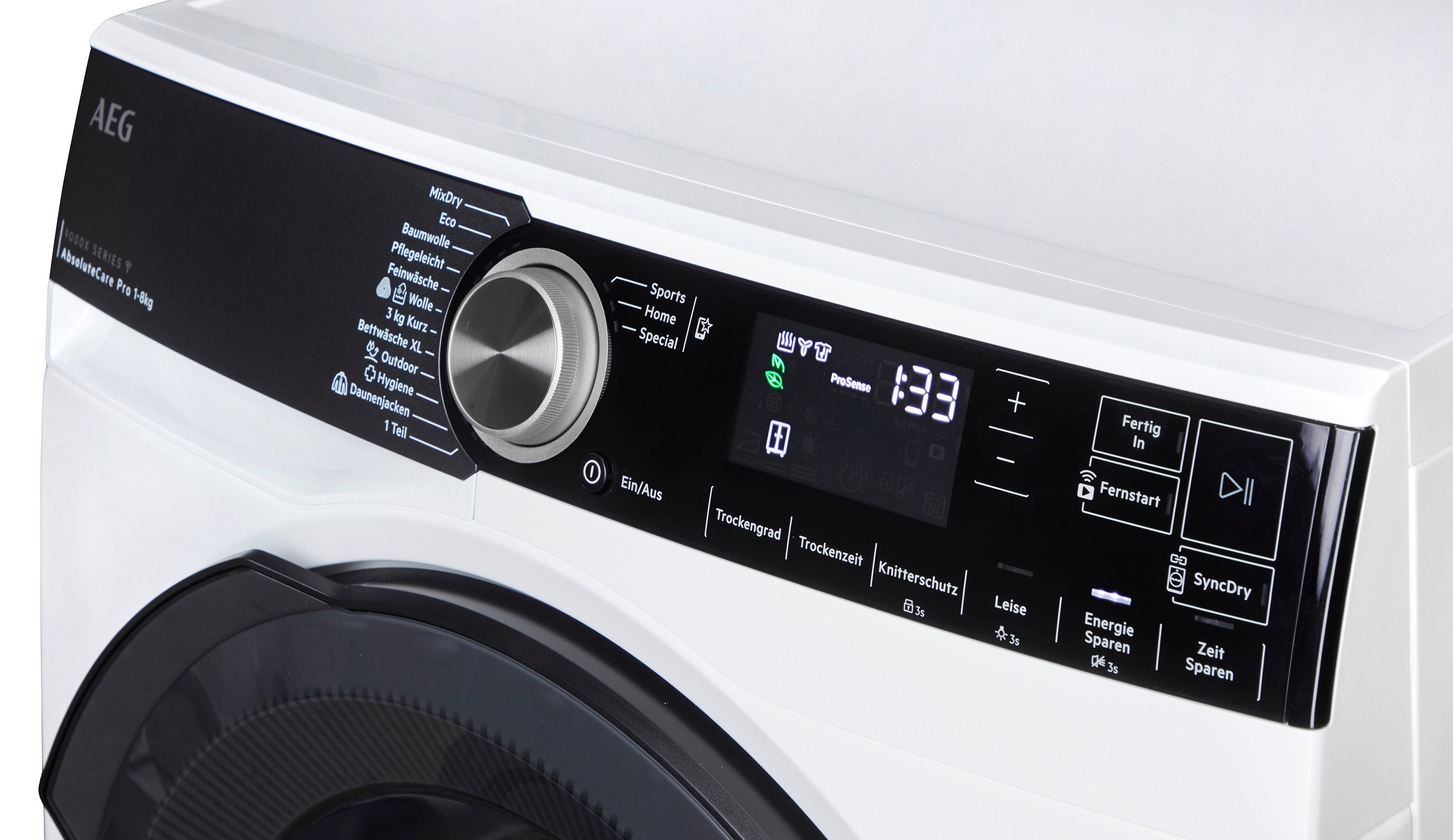 AEG Wärmepumpentrockner 9000 AbsoluteCare® Plus TR9XW80880, Dreifach A-Klasse -leise, effizient & trocken ohne Raumfeuchtigkeit – Bild 4 von 5