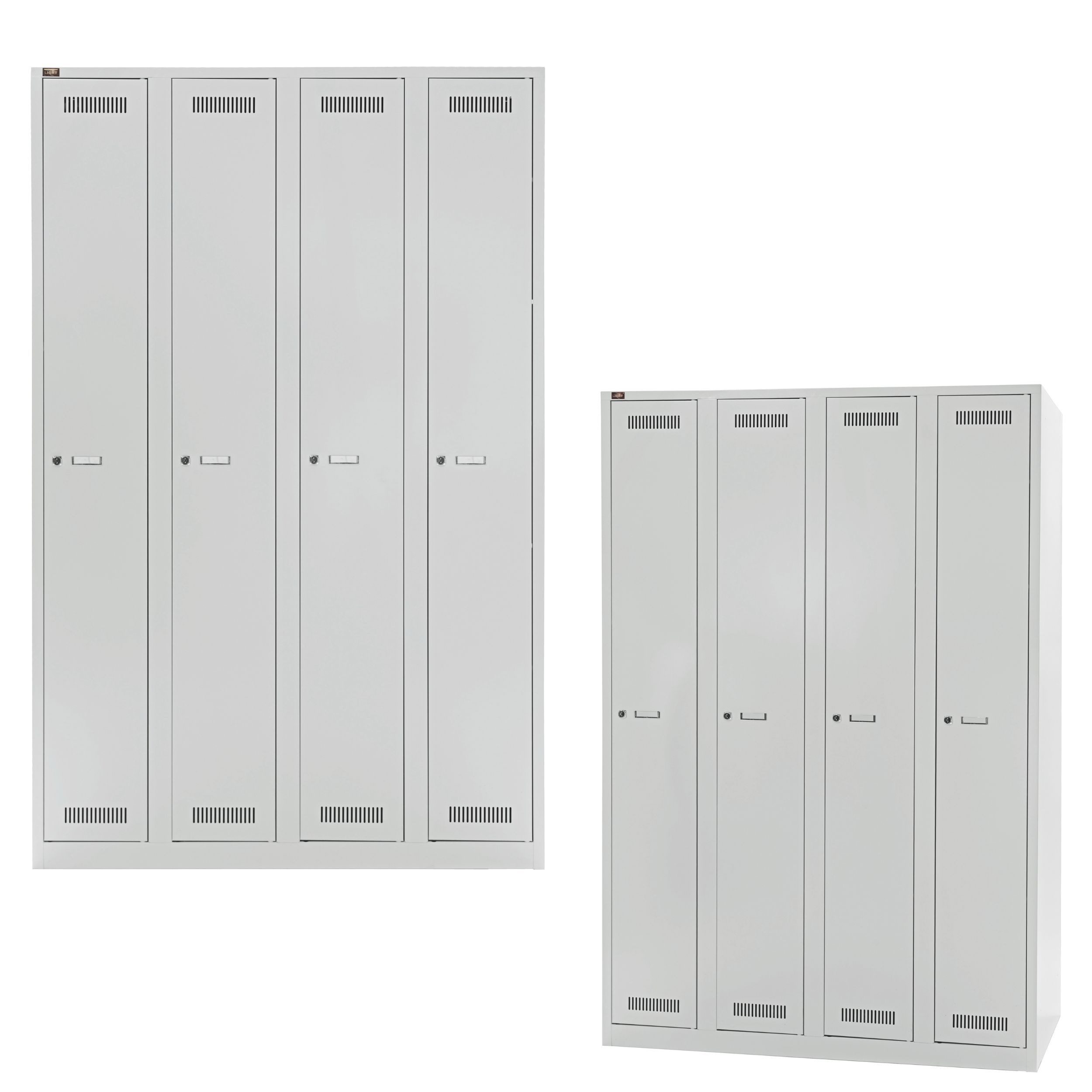 Bisley Spind Garderobenschrank LIGHT in - Maße: H 185 x B 120 x T 50 cm