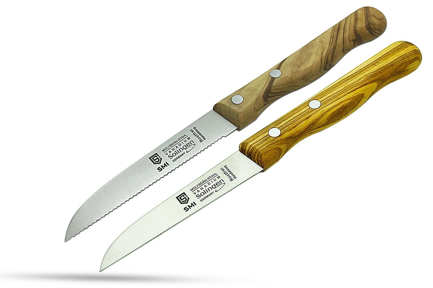Tomatenmesser Solingen Tomatenmesser Küchenmesser 2-tlg Schälmesser Obstmesser Holz