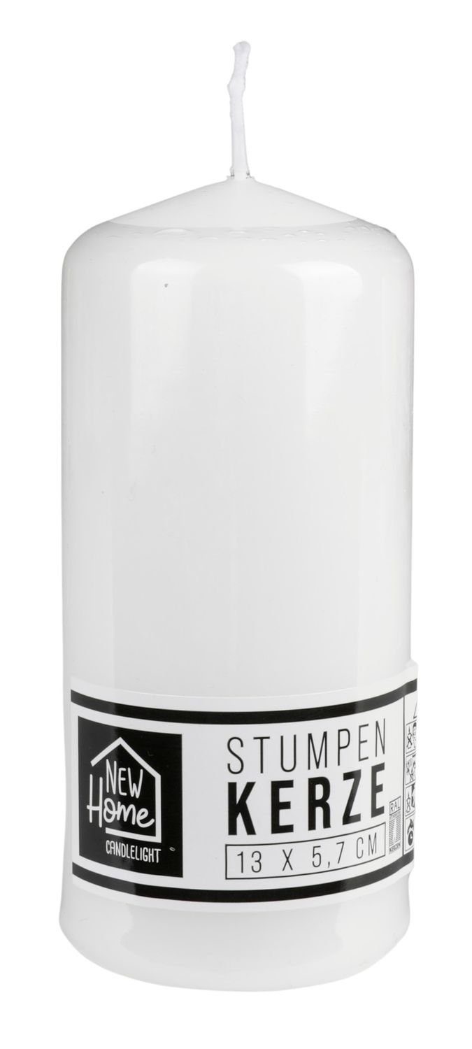 Stumpenkerze Stumpenkerze weiß Adventskerzen Weihnachtskerze Stumpen Kerze Deko