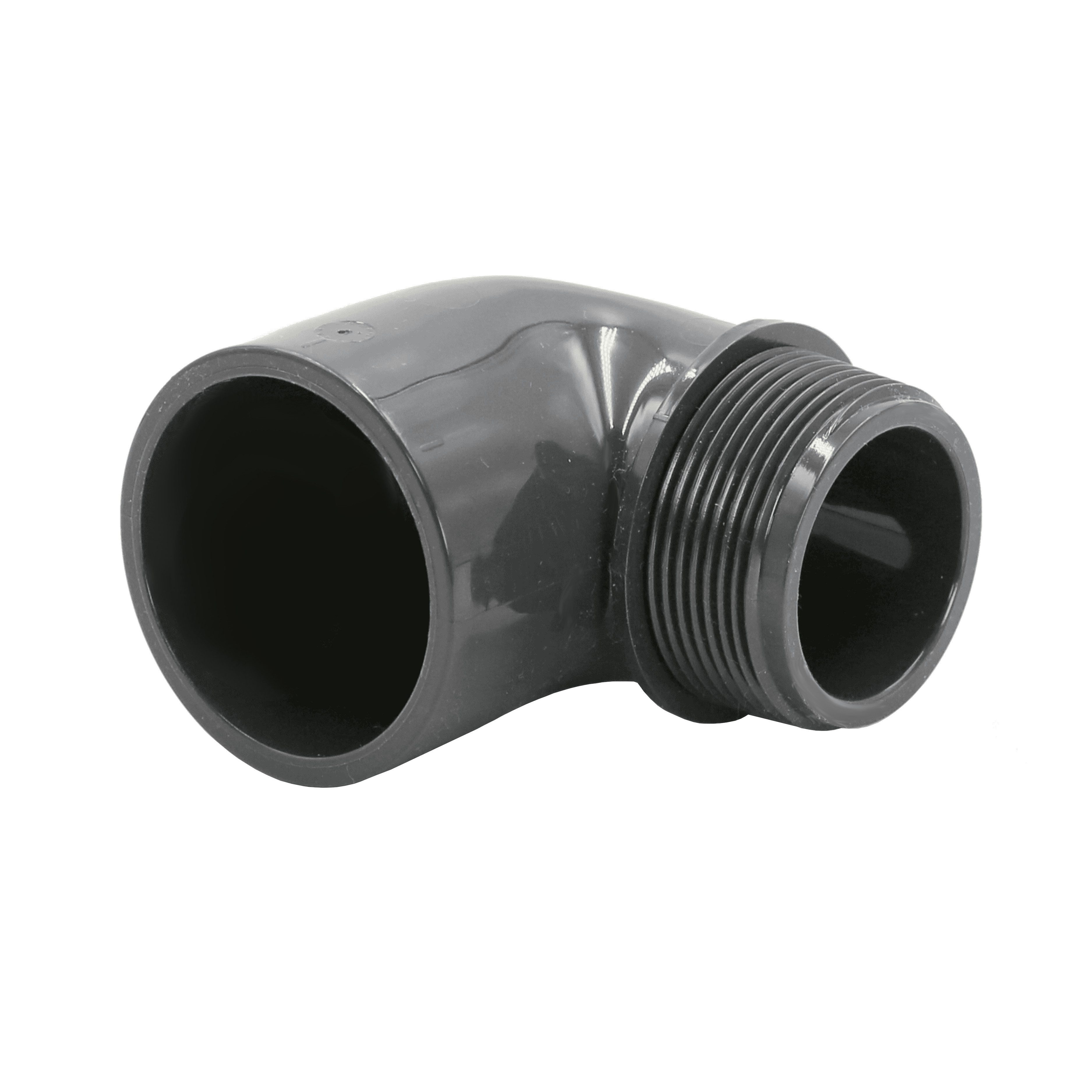 HAF Rohrverbinder 1-10x PVC Winkel 90° 50mm Klebemuffe x 2" Außengewinde PN16 Pool, Max. Arbeitsdruck 16 bar bei 20 C°