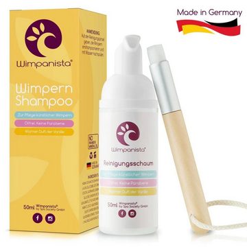 Wimpanista Wimpernpflege Wimpernshampoo. Duft Vanille., Ölfrei. Dermatologisch getestet