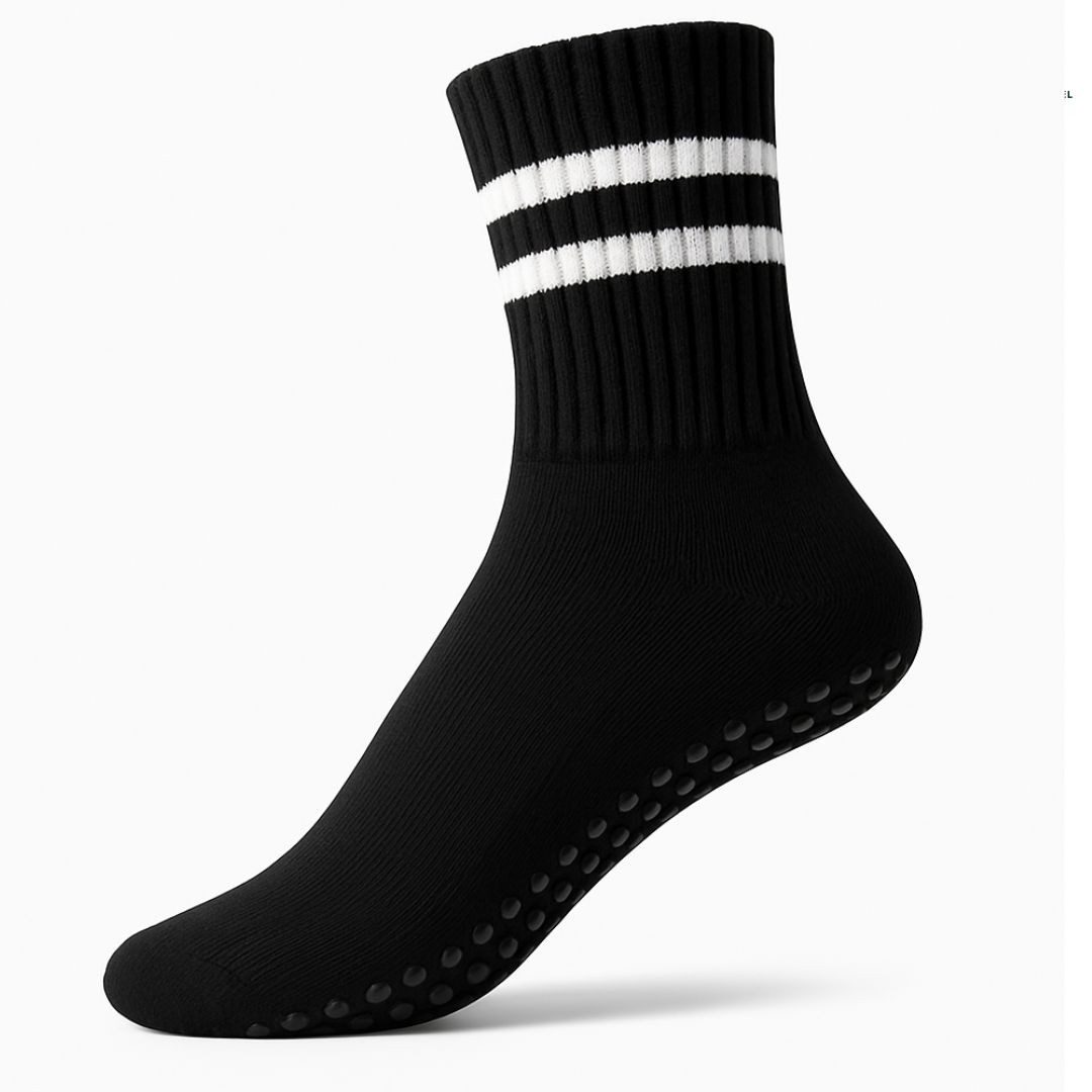 ZUKUNFTSENKEL Sportsocken Yoga Pilates Socken Damen Anti-Rutsch (Spar Set, 5er Pack) Rutschfest, Weich, Elastisch Ideal für Fitness, Yoga & Pilates