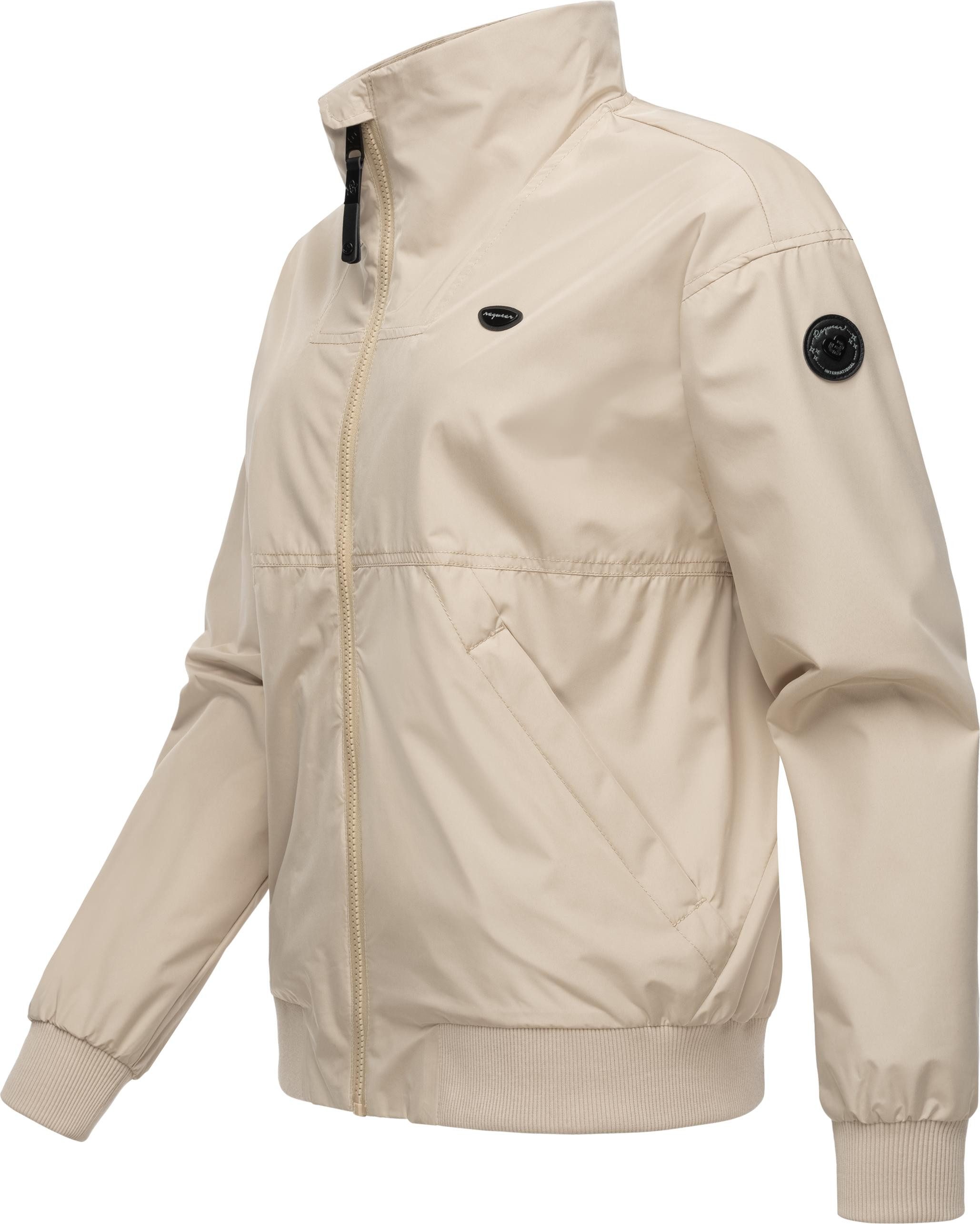 Ragwear Outdoorjacke Goona stylische, wasserdichte Übergangsjacke mit hohem Kragen