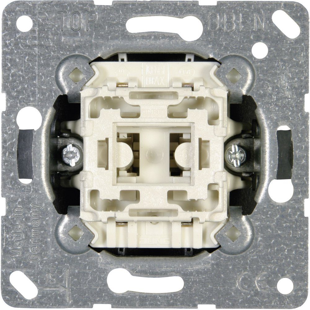 JUNG Steckdose Jung Einsatz Kreuzschalter LS 990, AS 500, CD 500, LS design, LS plus
