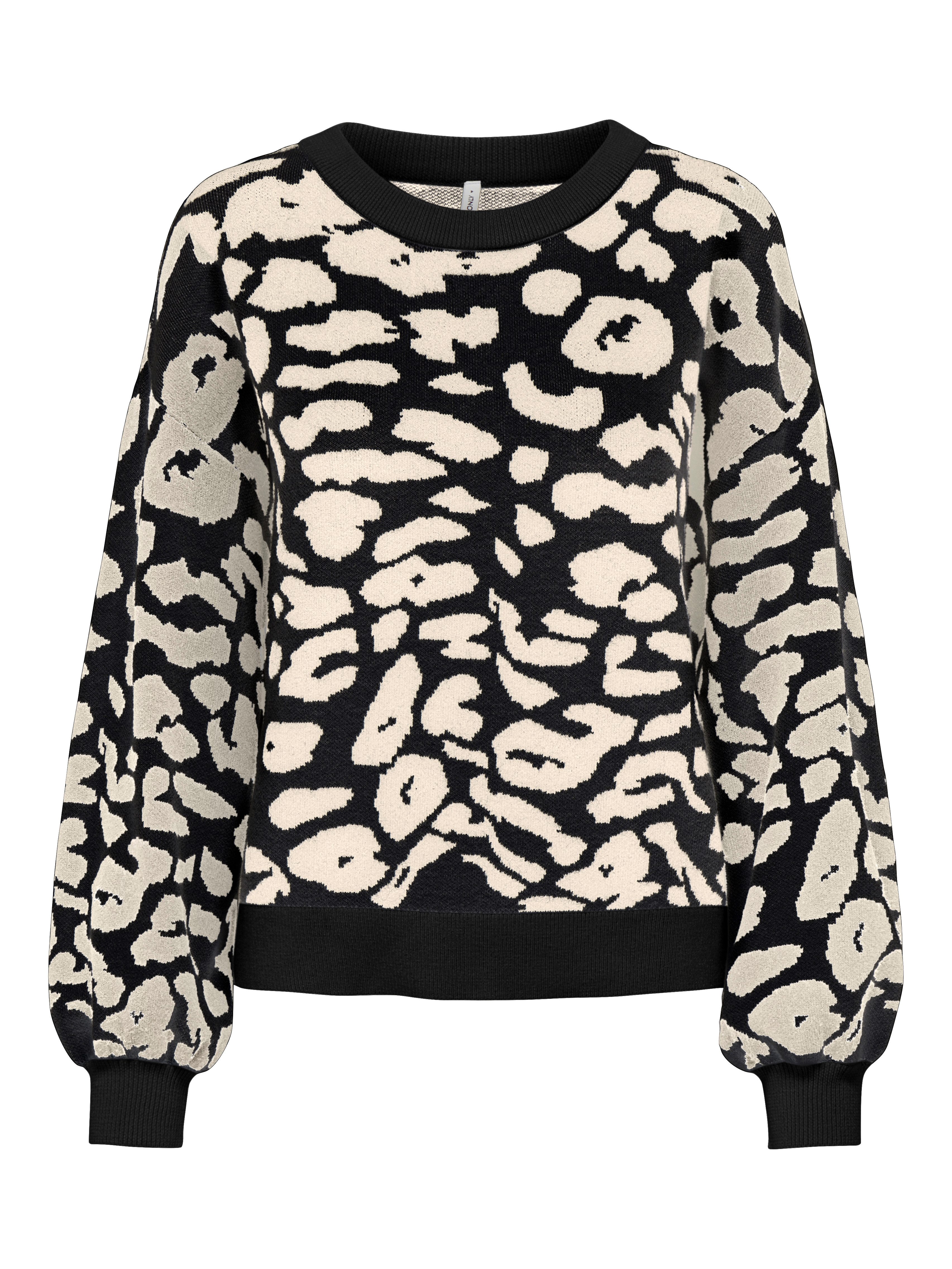 ONLY Rundhalspullover ONLLIMA LIFE LS JQ O-NECK KNT mit Jaquard Strickmuste günstig online kaufen