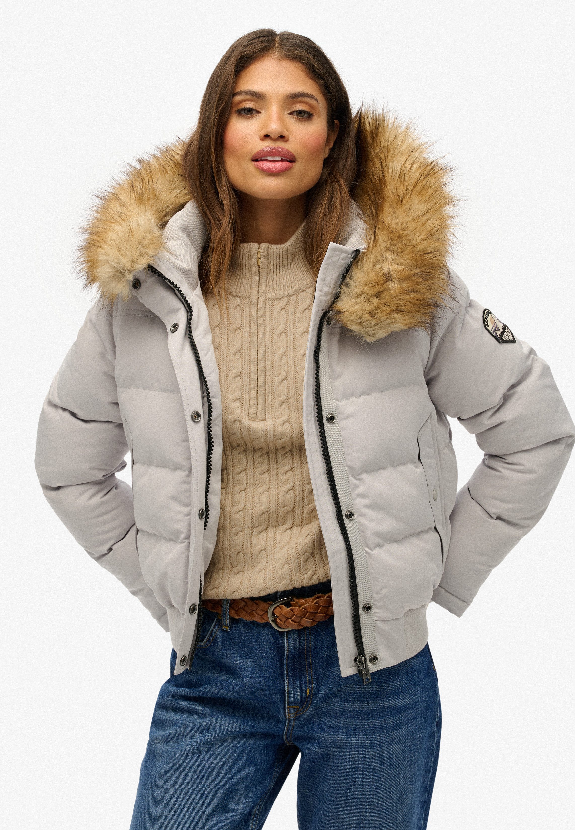 Superdry Steppjacke EVEREST HOODED BOMBER JKT günstig online kaufen