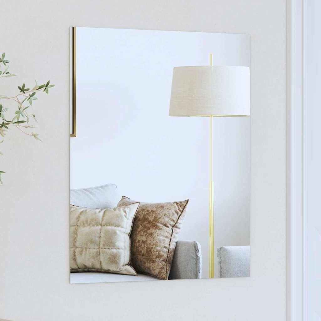 vidaXL Spiegel Wandspiegel Rechtwinklig 50 x 60 cm Gehärtetes Glas (1-St)