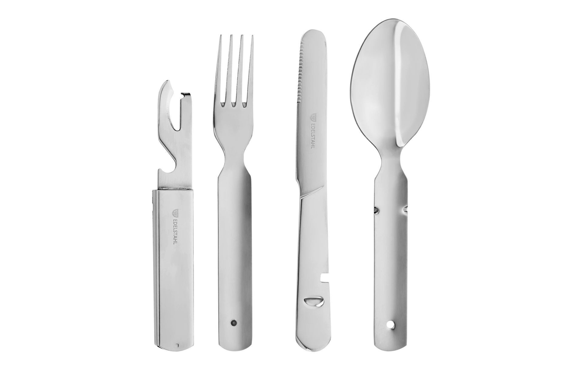 GRÄWE Campinglöffel Outdoorbesteck / Campingbesteck 4-teilig (4 Stück), Outdoorbesteck / Campingbesteck 4-teilig