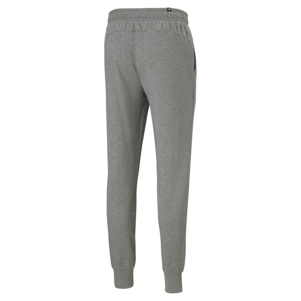 PUMA Jogginghose Freizeit Essential Logo (Mischgewebe) lang hellgrau Herren günstig online kaufen