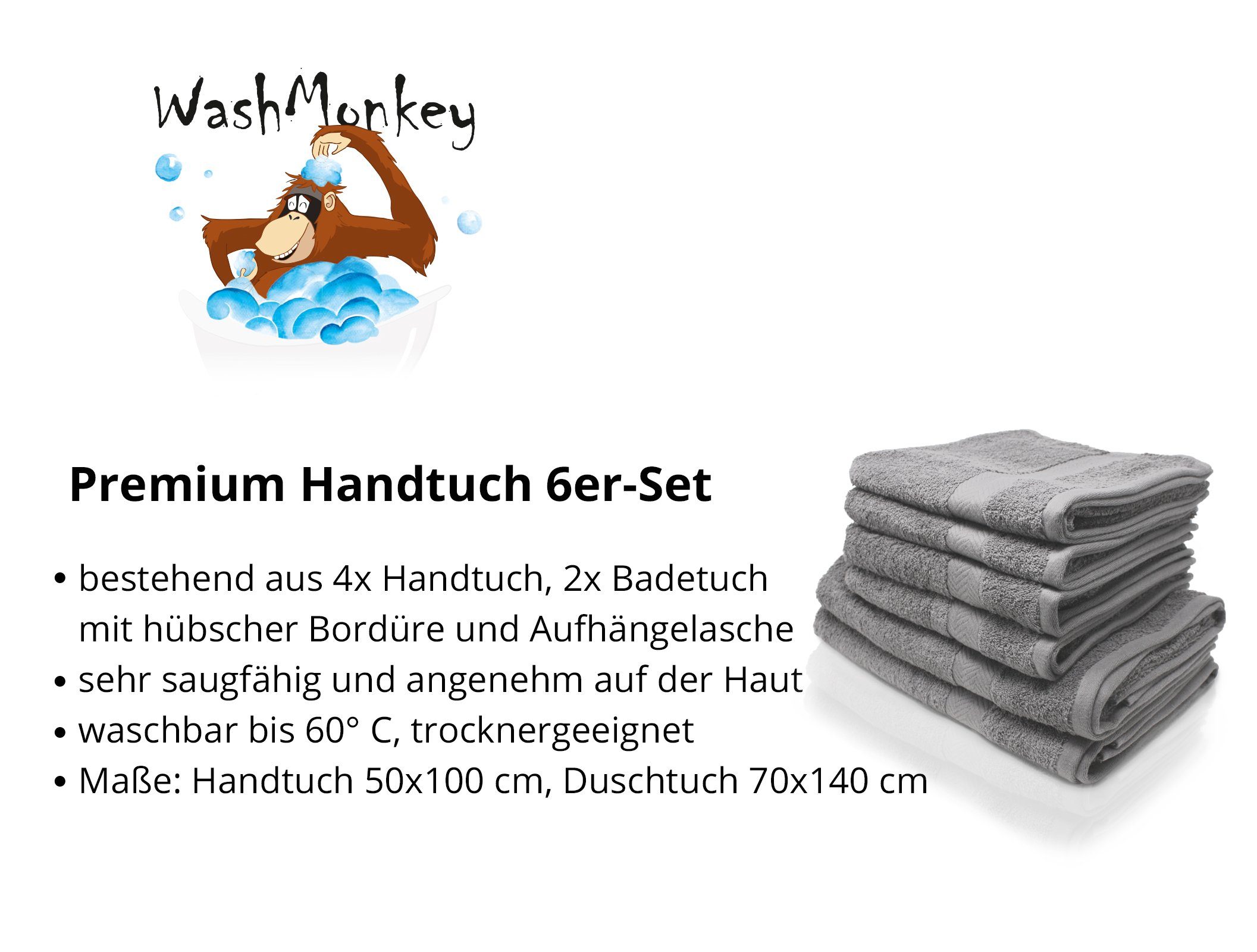 Up Close Badetücher HandtuchSet 6teilig