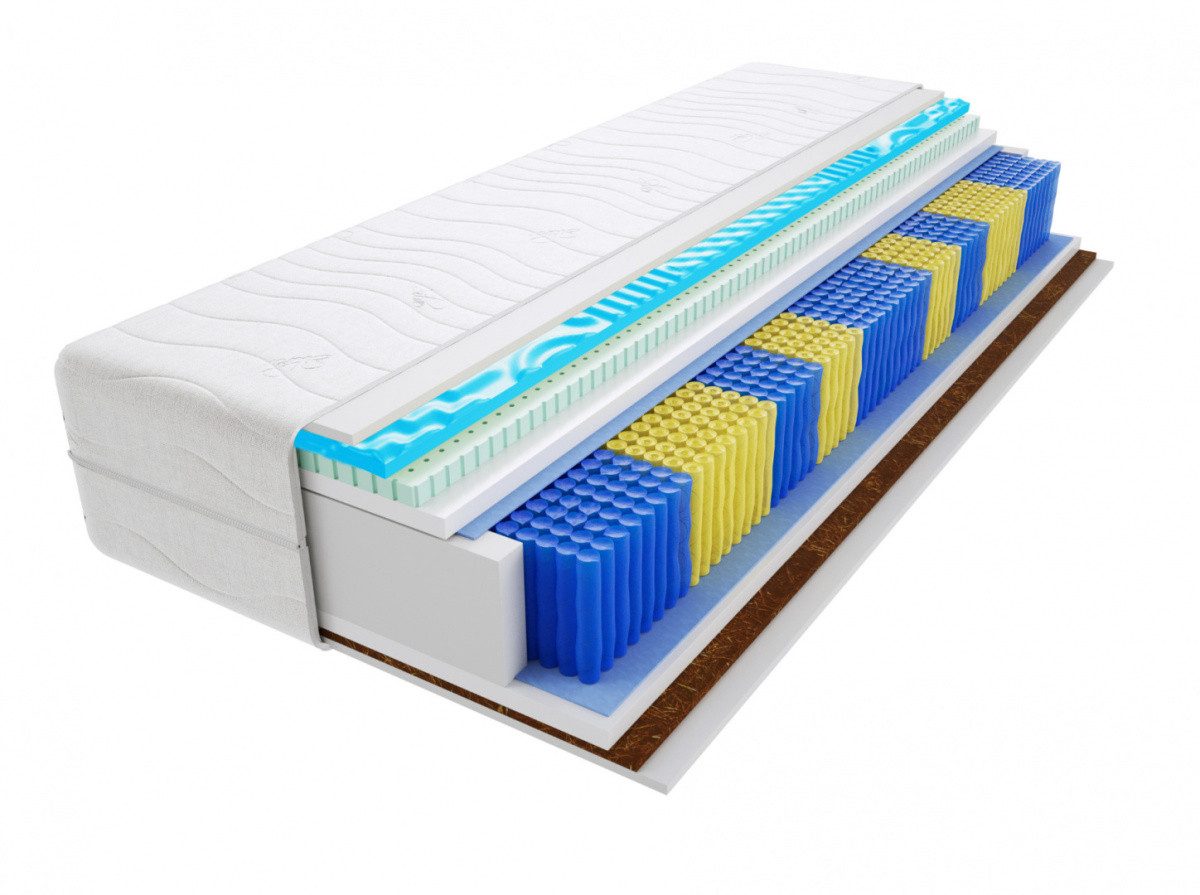 Taschenfederkernmatratze Матрасы, Taschenmatratzen Lima Multitaschen Visco Molet 160x200 cm, Godre, 22 cm hoch