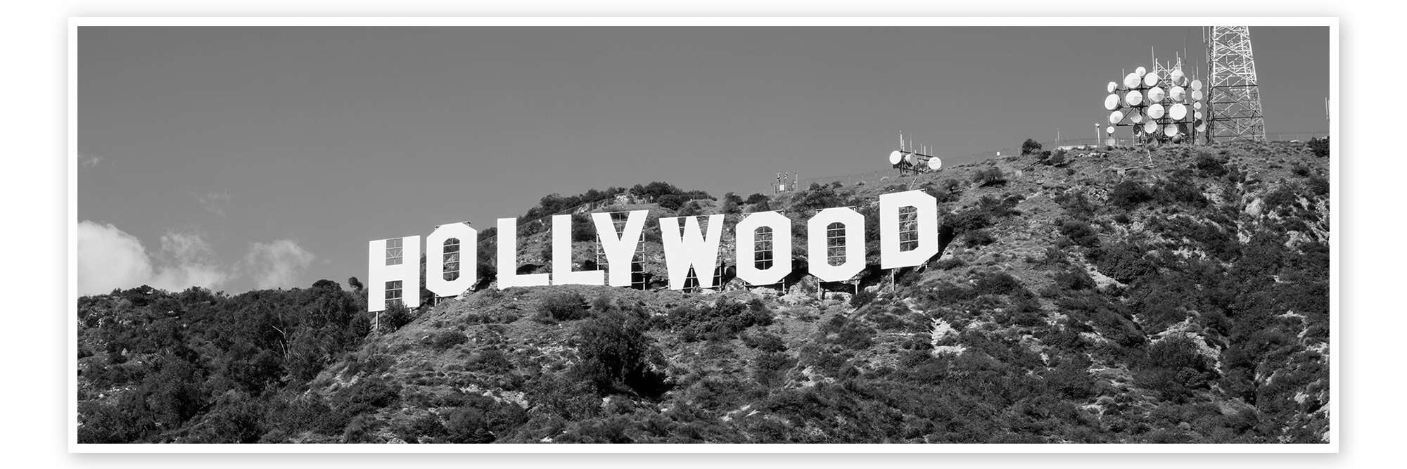 Posterlounge Wandbild Hollywood Sign in Los Angeles, Kalifornien, Panoramic Images, erhältlich als Poster, Leinwandbild, Wandsticker oder Acrylglasbild
