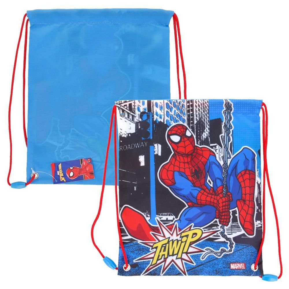 Turnbeutel Sportbeutel 24x30cm Marvel Spiderman Turnbeutel Schwimm-Tasche