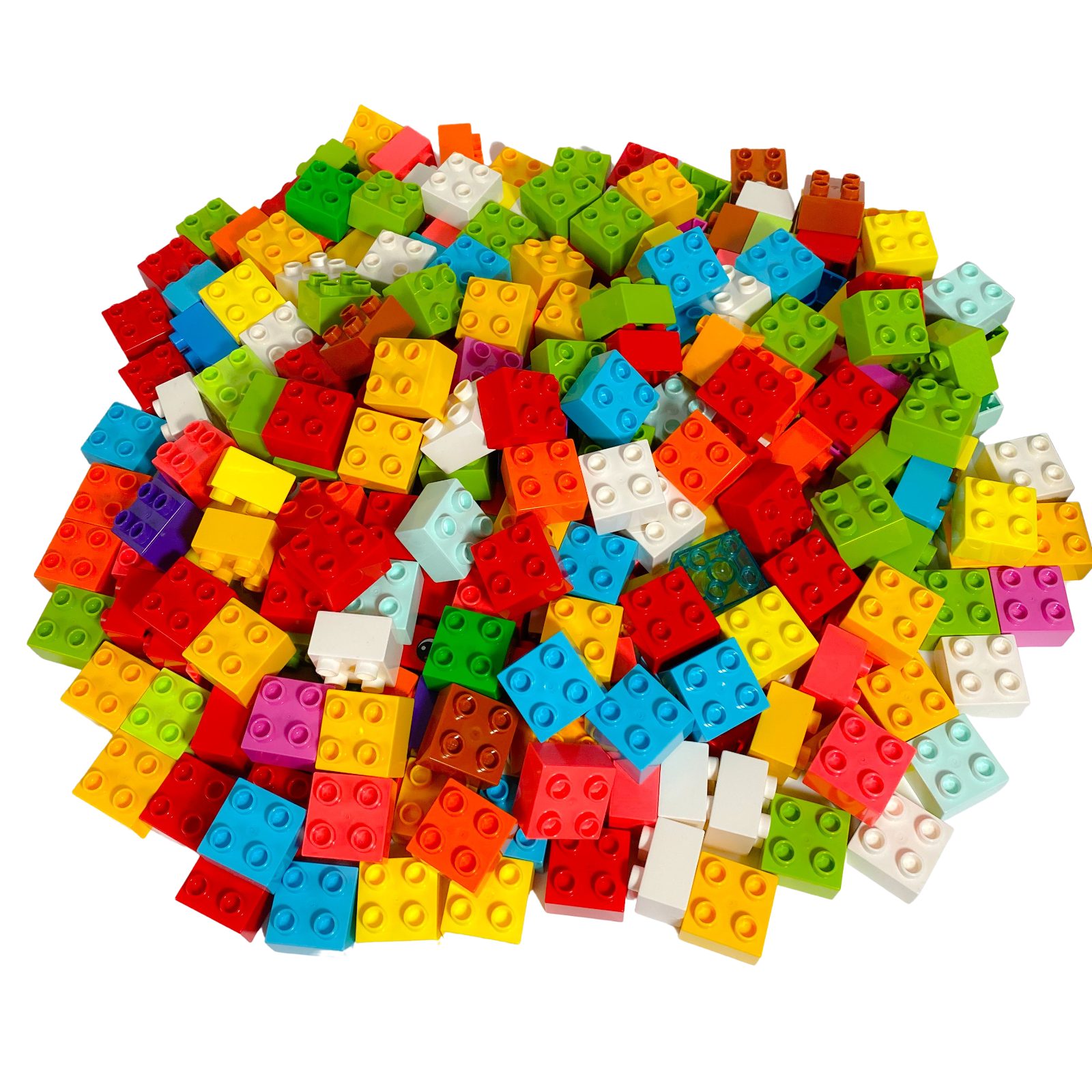 LEGO® Spielbausteine LEGO® DUPLO 2x2 Steine - 25 Stück - Duplo bricks mix,  (Creativ-Set, 25 St), Made in Europe
