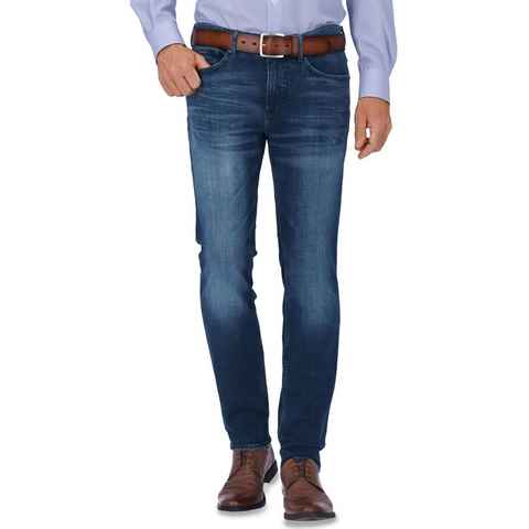 Brax 5-Pocket-Jeans BRAX Five-Pocket-Jeans Chris jeansblau Slim Fit Used Look Vintage Flex