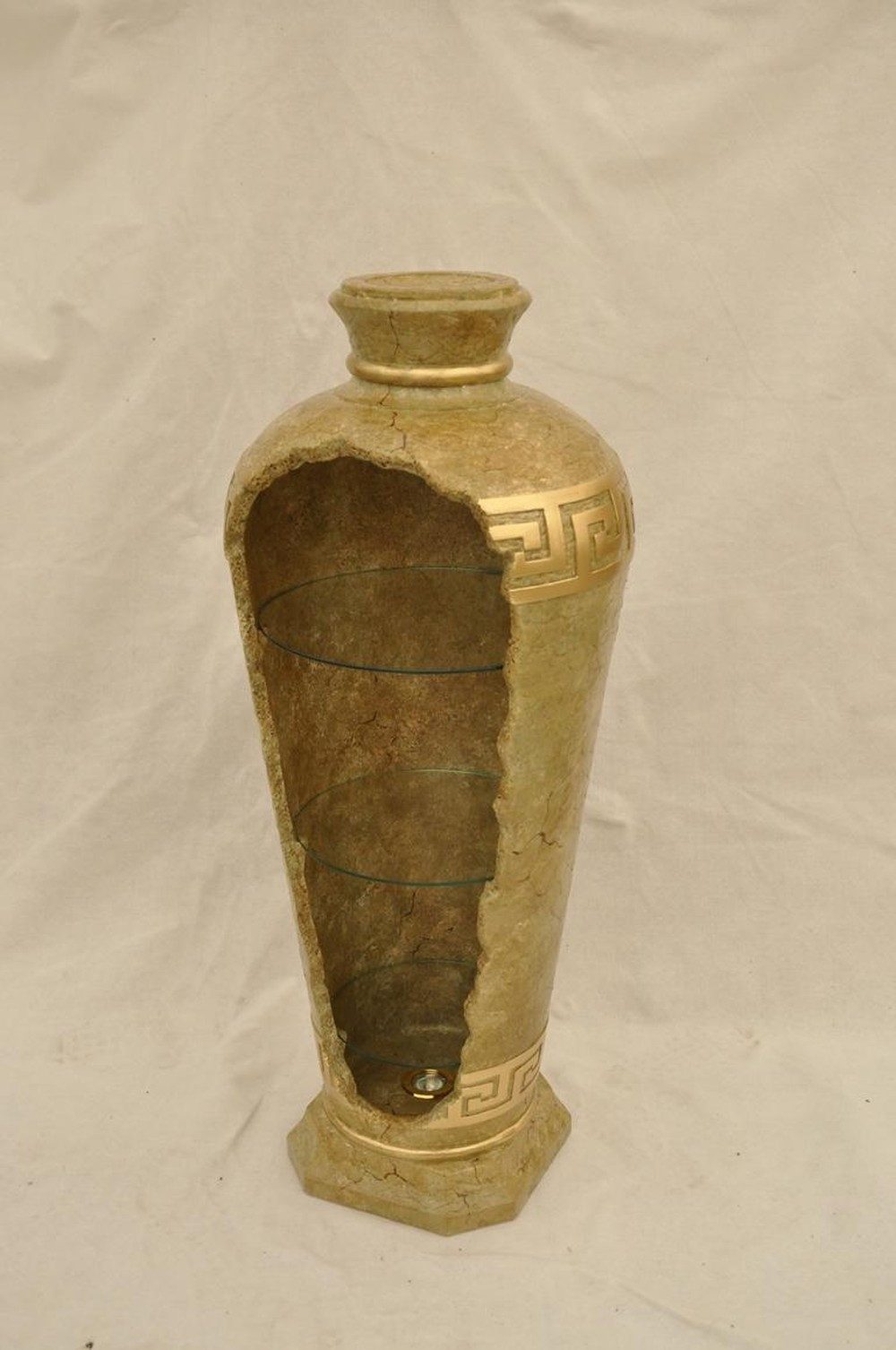 JVmoebel Barschrank Antike XXL Medusa Vitrine Bar Schrank Säule Boden Vase Made in Europa