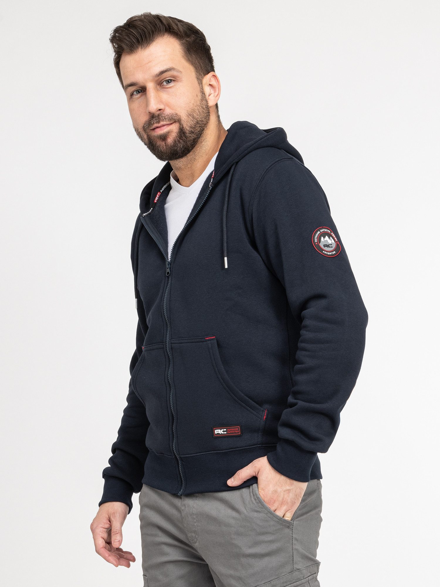 Rock Creek Kapuzenpullover Herren Hoodie Sweatjacke mit Kapuze H-387 – Bild 5 von 5