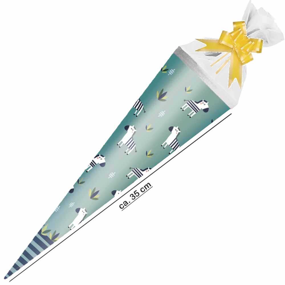 Herlitz Schultüte 35 cm gefüllt Zebra mint