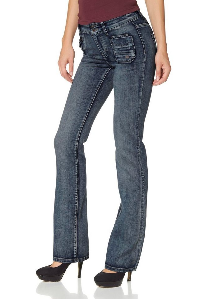 Arizona Bootcut Jeans Slim Effekt online kaufen OTTO