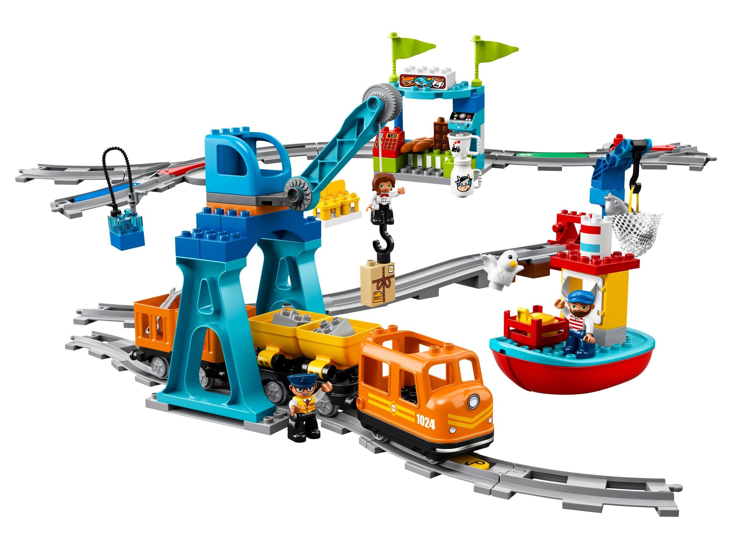 LEGO® LEGO® DUPLO® 10875 Güterzug Konstruktionsspielsteine, (105 St)