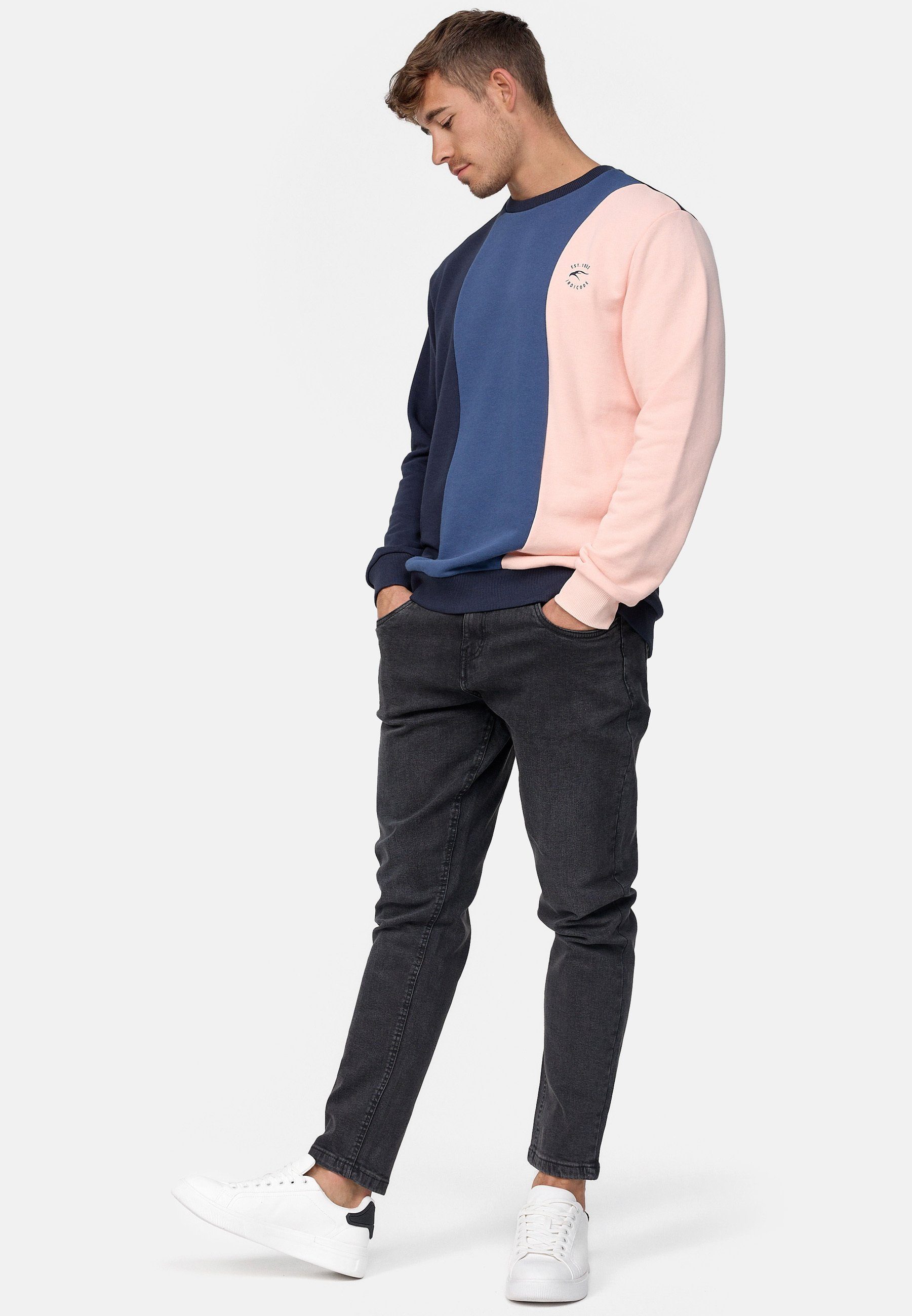 Indicode Sweater Herren Willow Sweatshirt Herrenpulli