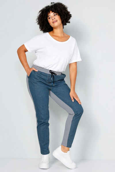 Angel of Style Schlupfhose Joggpants Slim Fit Jersey-Rückseite Elastikbund
