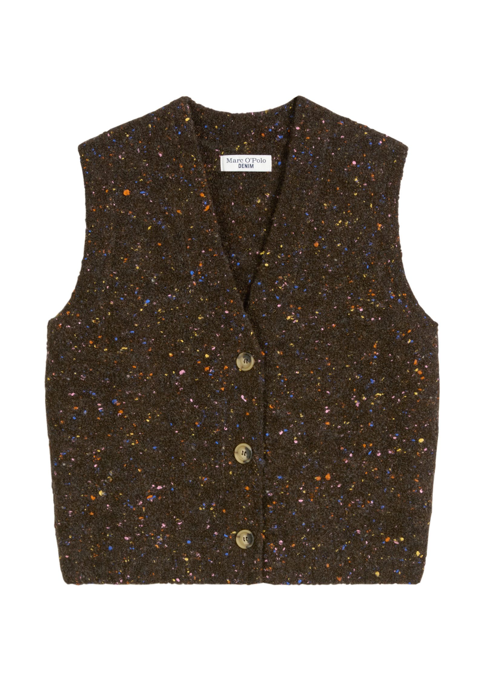 Marc O'Polo DENIM Strickweste aus Schurwolle-Viskose-Mix