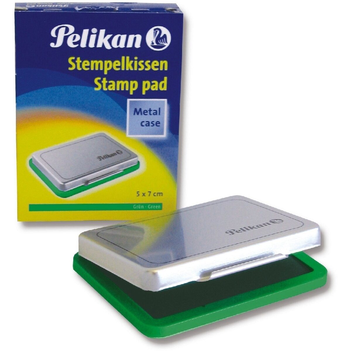 Pelikan Stempel Stempelkissen Gr.3 Metallgehäuse grün