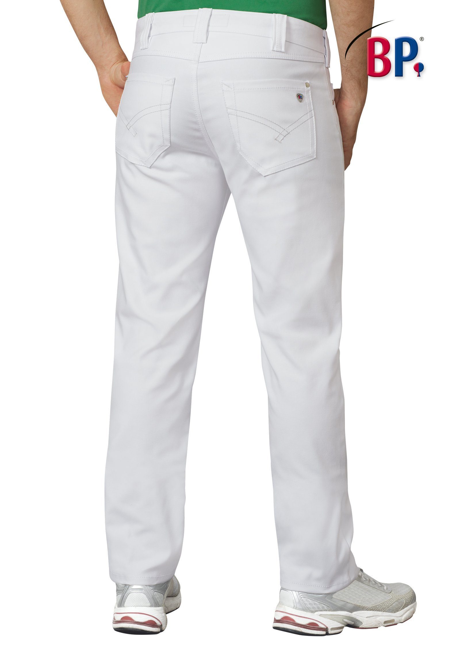 bp 5-Pocket-Jeans Herrenjeans mit Stretch, weiß Industriewäsche geeignet günstig online kaufen