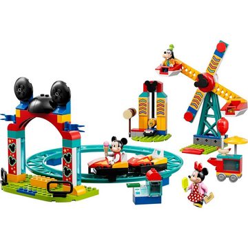 LEGO® Konstruktionsspielsteine LEGO 10778 Mickey and Friends Micky Minnie und Goofy Jahrmarkt, (Set)