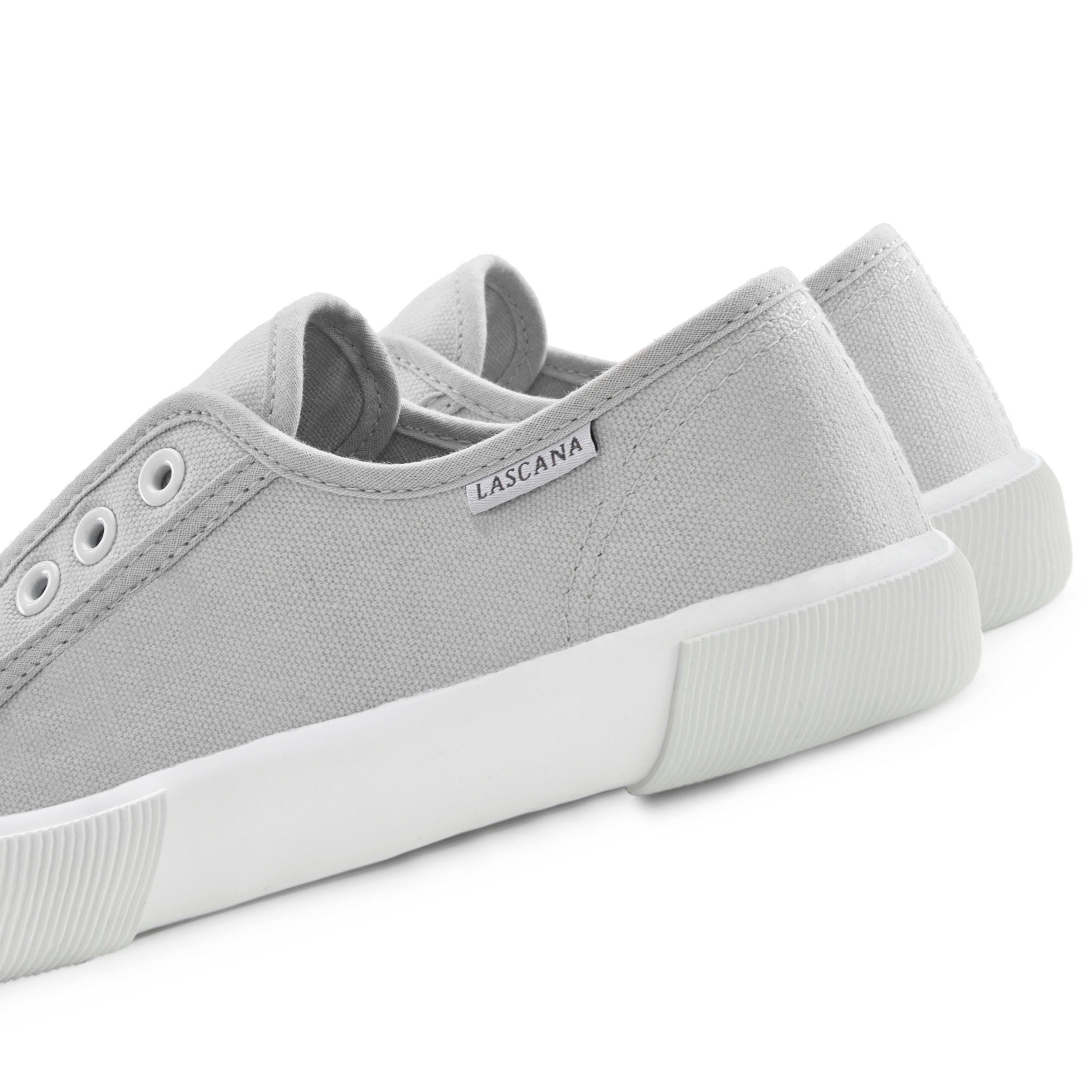 LASCANA Slip-On-Sneaker, Sneaker Slipper, Halbschuh bequem zum Reinschlüpfen VEGAN