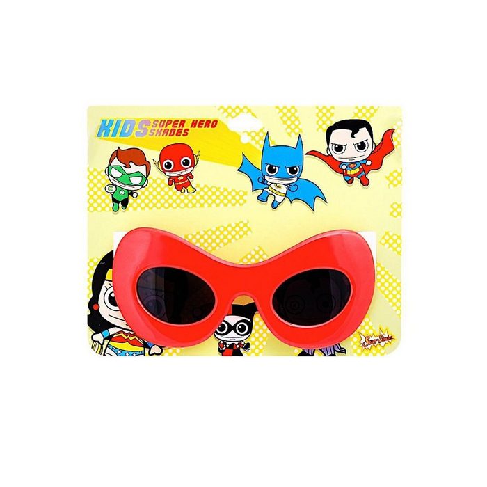 Sun Staches Kostüm Flash Kinder Partybrille Für Leute mit Durchblick: lizenzierte Funbrille im DC-Comic--Design