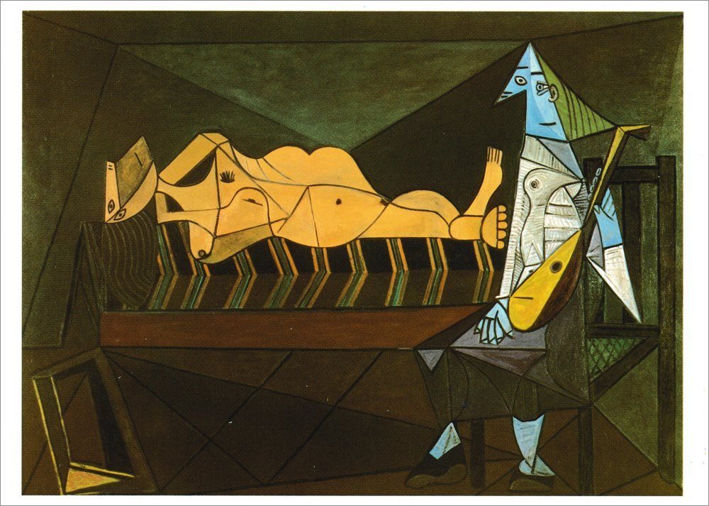 Postkarte Pablo Ständchen" Kunstkarte "Das Picasso