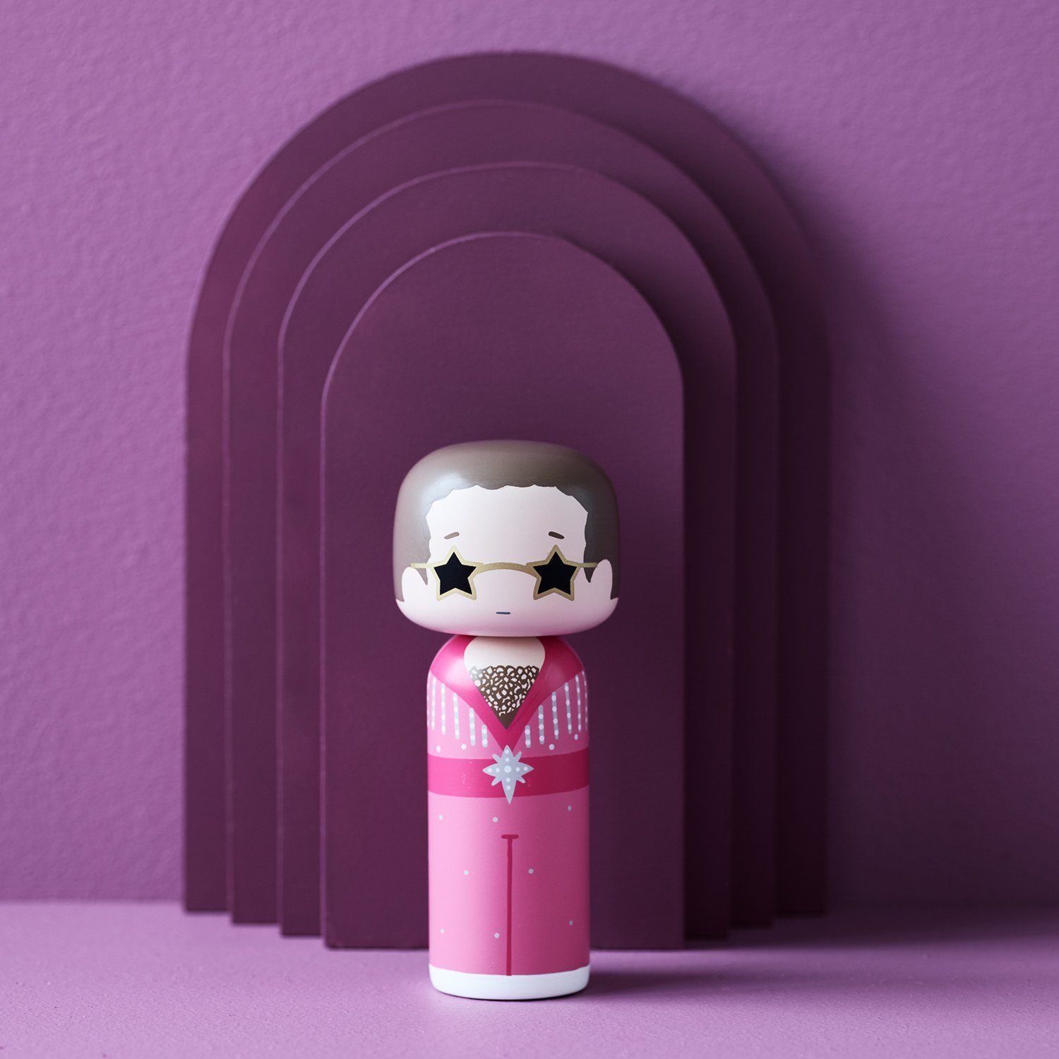 Lucie Dekofigur In Pink Doll Kokeshi Outfit Kaas Sketch.Inc Elton