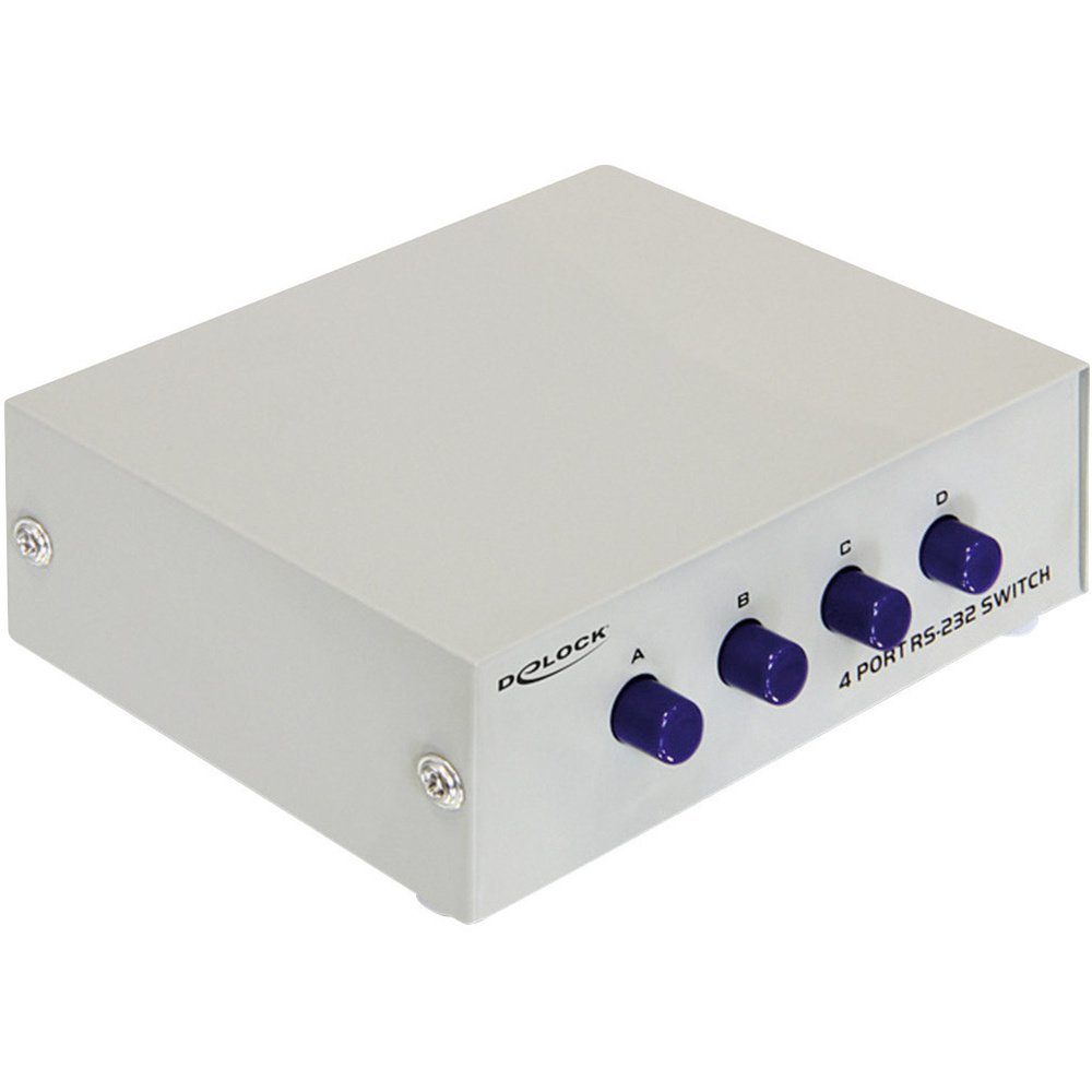Delock 87589 4 Port Seriell-Switch Netzwerk-Adapter