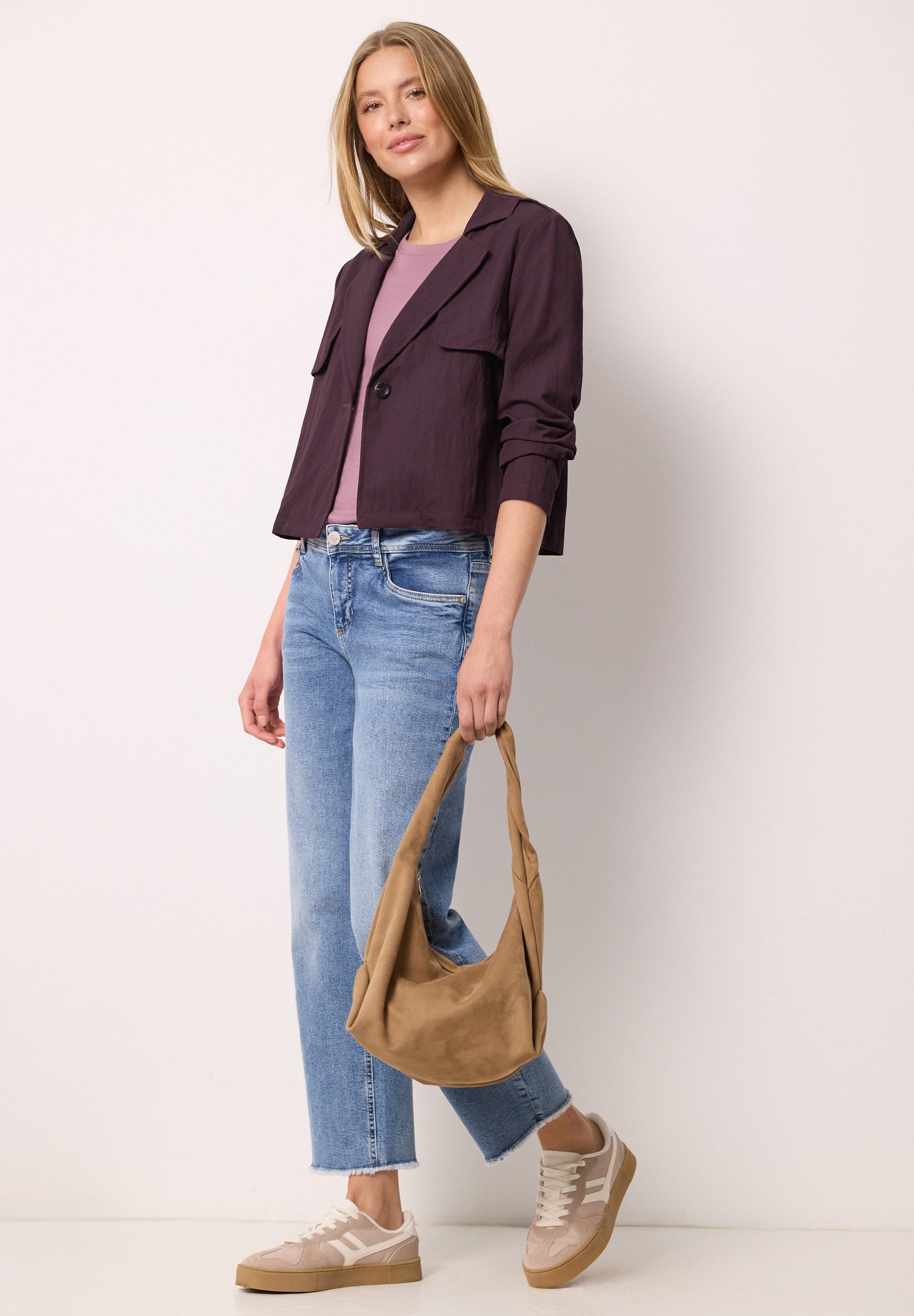 STREET ONE STUDIO Blouson aus softem Materialmix
