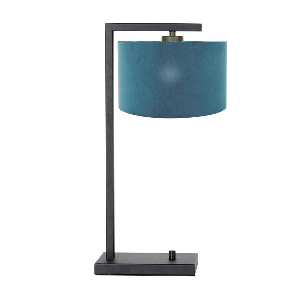 click-licht Tischleuchte Tischleuchte Stang in Schwarz und Blau E27 L-förmig, keine Angabe, Leuchtmittel enthalten: Nein, warmweiss, Tischleuchte, Nachttischlampe, Tischlampe
