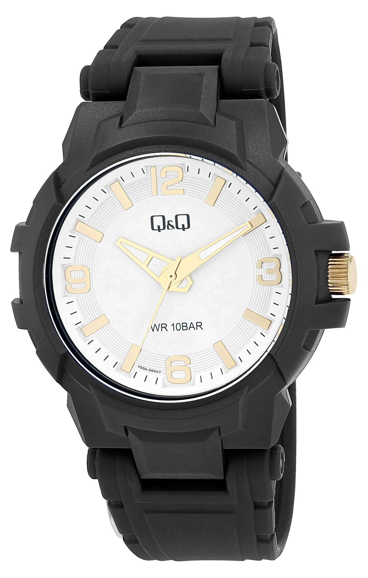 Q&Q Quarzuhr goldfarbig, 10 ATM