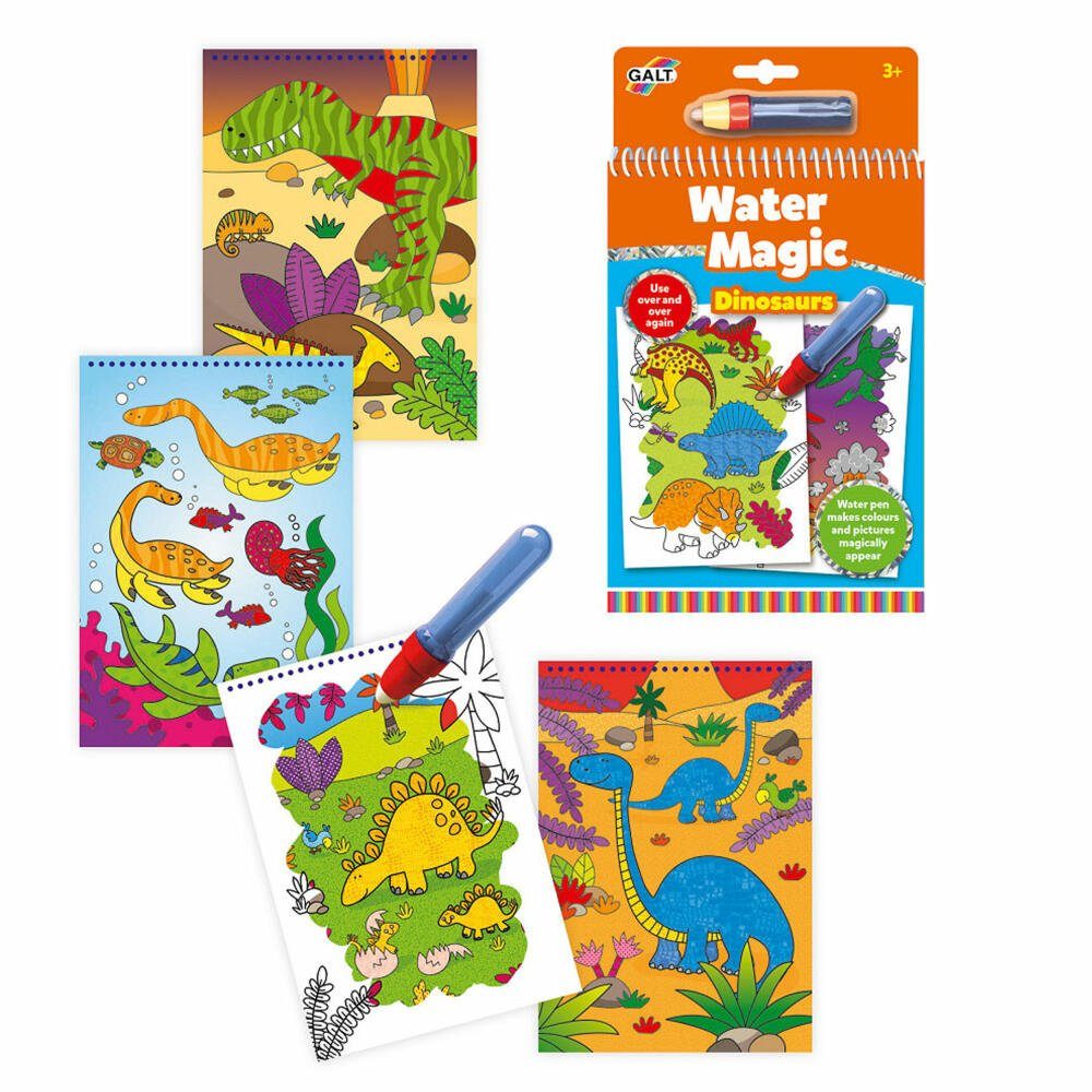 Jumbo Spiele Malvorlage GALT Water Magic Dinosaurier