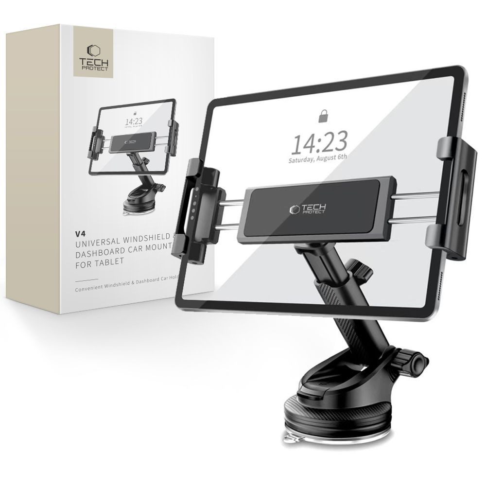 TECH PROTECT Tablet-Halterung Tech-Protect V4 Auto Tablet Halterung Cockpit Schwarz