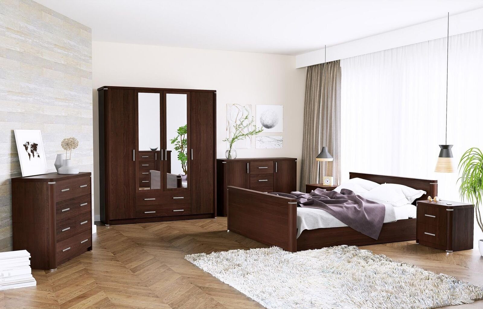 Kleiderschrank Möbel Möbel Neu Schränke Design Kleiderschrank JVmoebel Schlafzimmer Holz