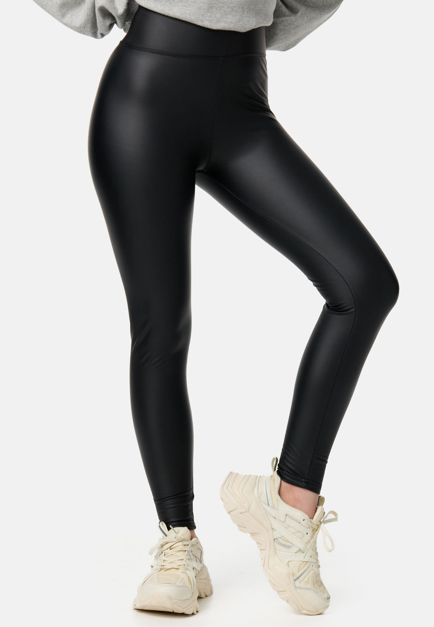 Worldclassca Легінси Worldclassca Легінси Kunsleder Wetlook Lederimitat Skinny Hose